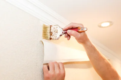 Pose de papier peint à Baudreix — revêtements muraux et toiles de verre